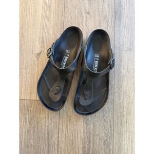 Birkenstock Gizeh EVA Black Waterproof Thong Sandals Mens 7 Womens 9 EU 40